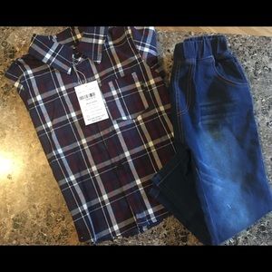 Plaid Shirt and Jeans